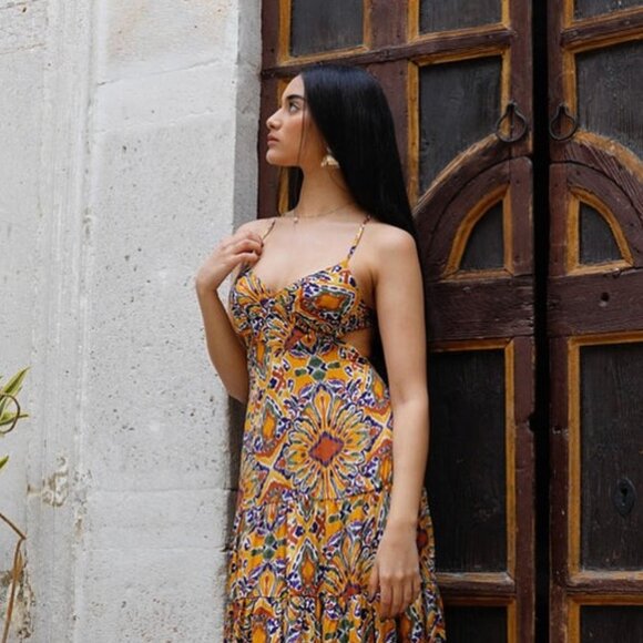 GOA Paris Collection Pipa Maxi Cutout Dress - Picture 6 of 12